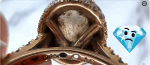 Dirty diamond ring
